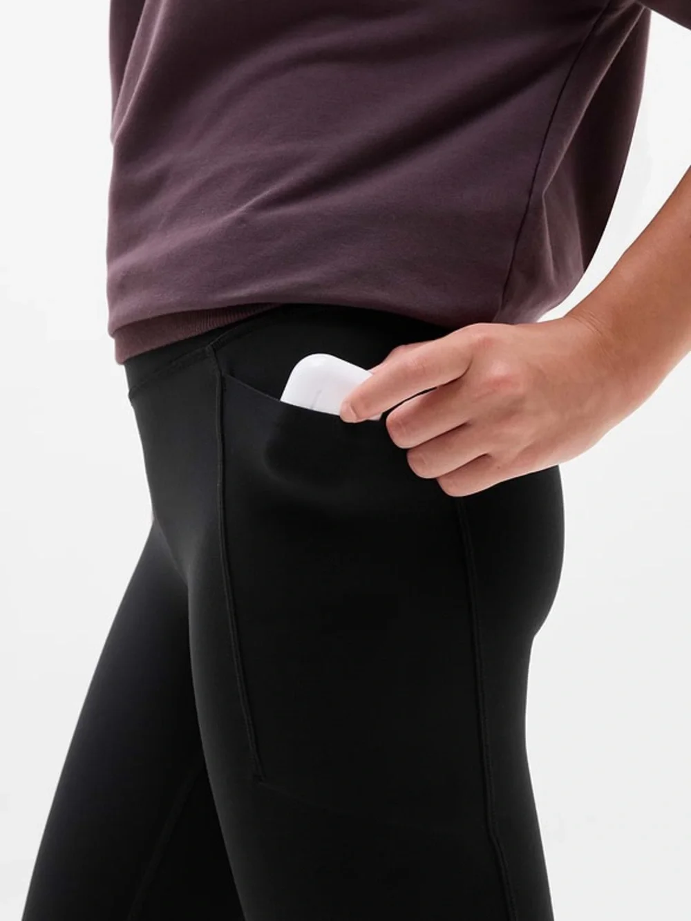 Athleta Girl High Rise Stash Your Treasures Legging Black Size Large / 12